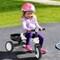 Toddler Tricycle with 86 Degree Steering and Sturdy Carbon Steel Construction - 28" L x 17" W x 20.5" H